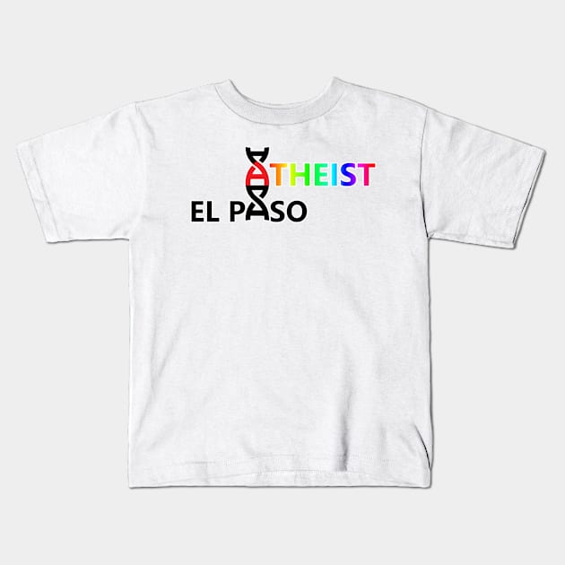 El Paso Atheist LBGTQ+ Logo Kids T-Shirt by EPAtheist